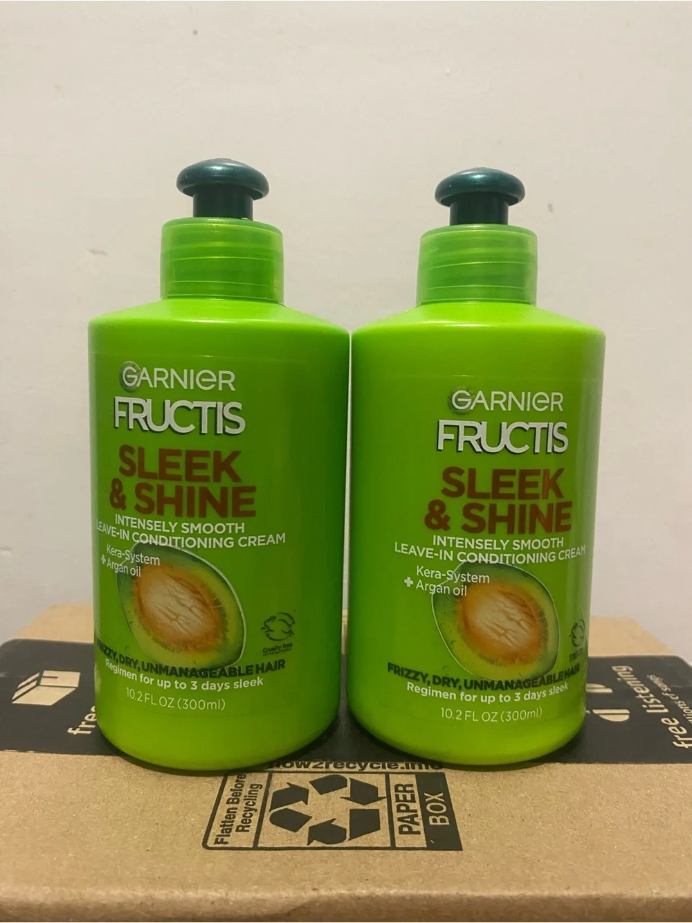 Garnier Fructis Sleek & Shine Leave-In Conditioning Cream - Bright Green